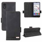 For ZTE Kantan Sumaho 4 A402ZT Magnetic Clasp Leather Phone Case(Black) - 1