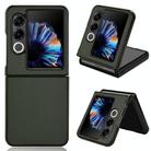 For ZTE nubia Flip2 Carbon Fiber Texture PU Leather PC Phone Case(Green) - 1