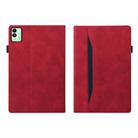 For Tecno Megapad 11 2024 Splicing Shockproof Leather Tablet Case(Red) - 2