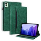 For Tecno Megapad 11 2024 Splicing Shockproof Leather Tablet Case(Green) - 1
