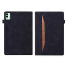 For Tecno Megapad 11 2024 Splicing Shockproof Leather Tablet Case(Black) - 2