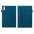 For Tecno Megapad 11 2024 Splicing Shockproof Leather Tablet Case(Blue) - 2