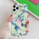 For iPhone 12 mini Laser Pattern Soft TPU Protective Case(Rose) - 2