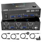 KC-KVM8202DH 8K 60Hz HDMI and DP and USB3.0 Dual Monitor KVM Switch, AU Plug - 1