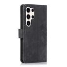 For Samsung Galaxy S25 Ultra 5G Orchid Butterfly Embossed Leather Phone Case(Black) - 3