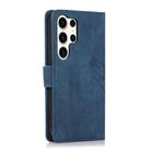 For Samsung Galaxy S25 Ultra 5G Orchid Butterfly Embossed Leather Phone Case(Blue) - 3