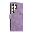 For Samsung Galaxy S25 Ultra 5G Orchid Butterfly Embossed Leather Phone Case(Purple) - 3