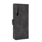 For Sony Xperia 1 II Solid Color Skin Feel Magnetic Buckle Horizontal Flip Calf Texture PU Leather Case with Holder & Card Slots & Wallet(Black) - 3