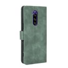 For Sony Xperia 1 Solid Color Skin Feel Magnetic Buckle Horizontal Flip Calf Texture PU Leather Case with Holder & Card Slots & Wallet(Green) - 3