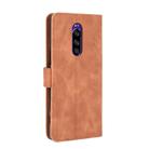 For Sony Xperia 1 Solid Color Skin Feel Magnetic Buckle Horizontal Flip Calf Texture PU Leather Case with Holder & Card Slots & Wallet(Brown) - 3