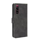 For Sony Xperia 5 Solid Color Skin Feel Magnetic Buckle Horizontal Flip Calf Texture PU Leather Case with Holder & Card Slots & Wallet(Black) - 3