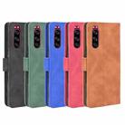 For Sony Xperia 5 Solid Color Skin Feel Magnetic Buckle Horizontal Flip Calf Texture PU Leather Case with Holder & Card Slots & Wallet(Rose Red) - 7