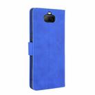 For Sony Xperia 8 Solid Color Skin Feel Magnetic Buckle Horizontal Flip Calf Texture PU Leather Case with Holder & Card Slots & Wallet(Blue) - 3