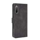 For Sony Xperia 10 II Solid Color Skin Feel Magnetic Buckle Horizontal Flip Calf Texture PU Leather Case with Holder & Card Slots & Wallet(Black) - 3