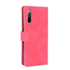 For Sony Xperia 10 II Solid Color Skin Feel Magnetic Buckle Horizontal Flip Calf Texture PU Leather Case with Holder & Card Slots & Wallet(Rose Red) - 3