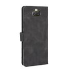 For Sony Xperia 10 Plus Solid Color Skin Feel Magnetic Buckle Horizontal Flip Calf Texture PU Leather Case with Holder & Card Slots & Wallet(Black) - 3