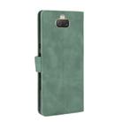 For Sony Xperia 10 Plus Solid Color Skin Feel Magnetic Buckle Horizontal Flip Calf Texture PU Leather Case with Holder & Card Slots & Wallet(Green) - 3