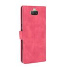 For Sony Xperia 10 Plus Solid Color Skin Feel Magnetic Buckle Horizontal Flip Calf Texture PU Leather Case with Holder & Card Slots & Wallet(Rose Red) - 3