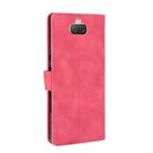 For Sony Xperia 10 Solid Color Skin Feel Magnetic Buckle Horizontal Flip Calf Texture PU Leather Case with Holder & Card Slots & Wallet(Rose Red) - 3