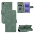 For Sony Xperia Ace Solid Color Skin Feel Magnetic Buckle Horizontal Flip Calf Texture PU Leather Case with Holder & Card Slots & Wallet(Green) - 1