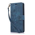 For Samsung Galaxy A16 5G Orchid Butterfly Embossed Leather Phone Case(Blue) - 2