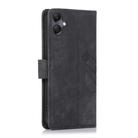 For Samsung Galaxy A06 Orchid Butterfly Embossed Leather Phone Case(Black) - 3