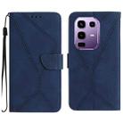For Infinix Note 50 Pro 4G / Note 50 4G Stitching Embossed Leather Phone Case(Blue) - 1