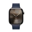 For Apple Watch 46mm / 49mm / 45mm / 44mm Modern Style Leather Watch Band(Dark Blue) - 3