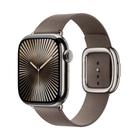 For Apple Watch 42mm / 41mm / 40mm / 38mm Modern Style Leather Watch Band(Dark Brown) - 1