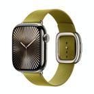 For Apple Watch 42mm / 41mm / 40mm / 38mm Modern Style Leather Watch Band(Yellow) - 3