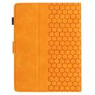 8 inch Honeycomb Embossed Leather Smart Tablet Case(Yellow) - 3