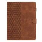 10 inch Honeycomb Embossed Leather Smart Tablet Case(Brown) - 2