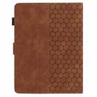 10 inch Honeycomb Embossed Leather Smart Tablet Case(Brown) - 3