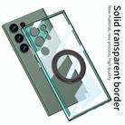 For Samsung Galaxy S24 Ultra 5G GKK Space Series Rotate MagSafe Shockproof Full Coverage Phone Case(Transparent Black) - 3