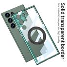 For Samsung Galaxy S23 Ultra 5G GKK Space Series Rotate MagSafe Shockproof Full Coverage Phone Case(Transparent Green) - 3