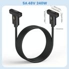 USB4 Type-C Female Ear to Type-C Female Ear Screw Fixed Panel Extension Cable, Length:0.6m - 2