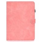 For iPad Air 2022 / 2020 10.9 Cowhide Texture Horizontal Flip Leather Case with Holder & Card Slots & Sleep / Wake-up Function(Rose Gold) - 1
