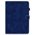For iPad Air 2022 / 2020 10.9 Cowhide Texture Horizontal Flip Leather Case with Holder & Card Slots & Sleep / Wake-up Function(Blue) - 1