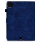 For iPad Air 2022 / 2020 10.9 Cowhide Texture Horizontal Flip Leather Case with Holder & Card Slots & Sleep / Wake-up Function(Blue) - 2