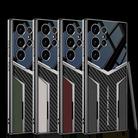 For Samsung Galaxy S24 Ultra 5G GKK Plating TPU + Leather Future Full Coverage Phone Case, Without Pen(Titanium Gray) - 2