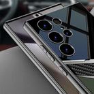 For Samsung Galaxy S24 Ultra 5G GKK Plating TPU + Leather Future Full Coverage Phone Case, Without Pen(Titanium Gray) - 3