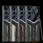 For Samsung Galaxy S23 Ultra 5G GKK Plating TPU + Leather Future Full Coverage Phone Case, Without Pen(Titanium Gray) - 2