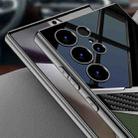For Samsung Galaxy S23 Ultra 5G GKK Plating TPU + Leather Future Full Coverage Phone Case, Without Pen(Titanium Gray) - 3