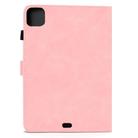 For iPad Air 2022 / 2020 10.9 Embossed Elephant Pattern Horizontal Flip PU Leather Case with Sleep Function & Magnetic Buckle & Holder & Card Slot(Rose Gold) - 2