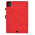 For iPad Air 2022 / 2020 10.9 Embossed Elephant Pattern Horizontal Flip PU Leather Case with Sleep Function & Magnetic Buckle & Holder & Card Slot(Red) - 3