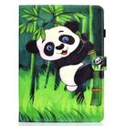 For iPad Air 2022 / 2020 10.9 Colored Drawing Stitching Horizontal Flip Leather Case, with Holder & Card Slots & Sleep / Wake-up function(Panda) - 2