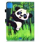 For iPad Air 2022 / 2020 10.9 Colored Drawing Stitching Horizontal Flip Leather Case, with Holder & Card Slots & Sleep / Wake-up function(Panda) - 3