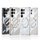 For Samsung Galaxy S25 Ultra 5G GKK PC Phone Case with Magnetic Rotating Holder, Not Included Pen(Black) - 2
