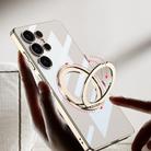 For Samsung Galaxy S25 Ultra 5G GKK PC Phone Case with Magnetic Rotating Holder, Not Included Pen(Black) - 3