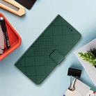 For Infinix Hot 50i 4G Rhombic Grid Texture Leather Phone Case(Green) - 2